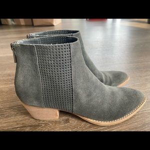 Dolce Vita Gray Suede Booties